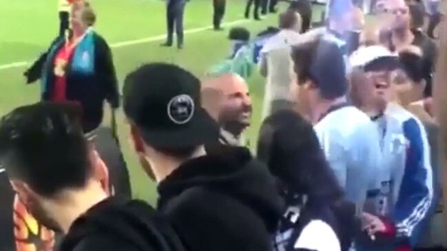 Calombaris had an altercation with a rival fan at the 2017 A-League final. Picture: Supplied