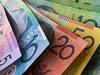 "Stock Photo of Australian Money, Five, Ten, Twenty, Fifty n' One Hundred Dollar Notes"