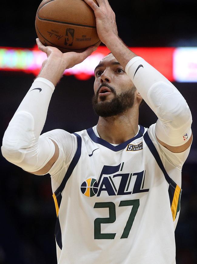 Rudy Gobert also plays for the Jazz. Picture: AFP