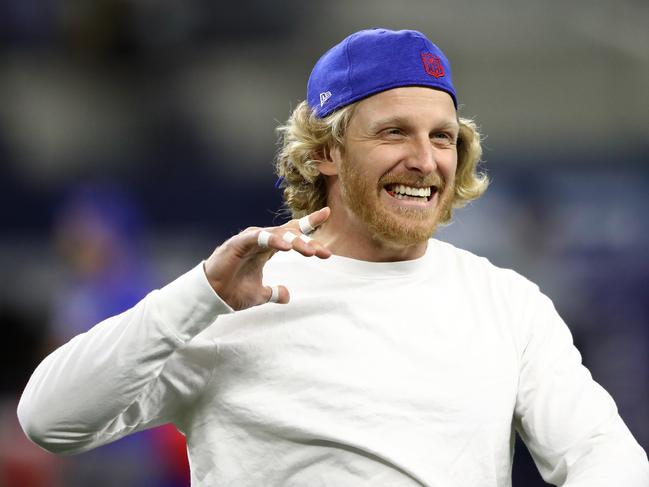 ARLINGTON, TEXAS - NOVEMBER 28: Cole Beasley #10 of the Buffalo Bills before a game against the Dallas Cowboys at AT&T Stadium on November 28, 2019 in Arlington, Texas. (Photo by Ronald Martinez/Getty Images)