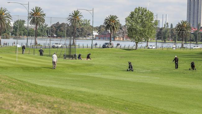 Albert Park golf course is one of many now open under the eased restrictions. Picture:Asanka Ratnayake/Getty Images.