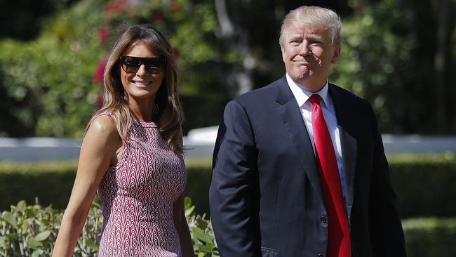 The First Lady is facing mounting pressure to exit her 13-year union with Trump. Picture: AP/Pablo Martinez Monsivais