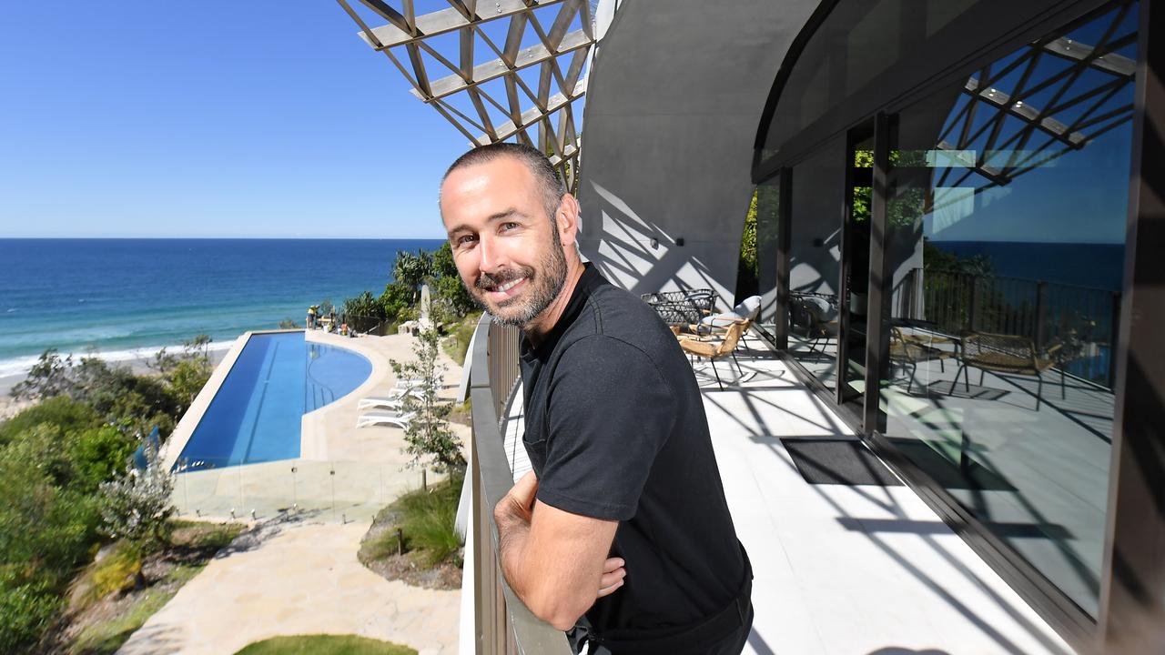 Russian hemp tycoon Evgeny Skigin is the owner of Domic, an $18 million eco-home and the most expensive costal home in Queensland. Designed by Brisbane-based architect Noel Robinson, the house in the sand dunes took three years to build. Photo Patrick Woods / Sunshine Coast Daily.