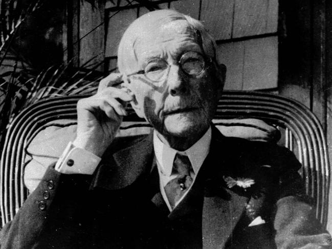 FILE - Oil magnate John D. Rockefeller, shown in this 1930 file photo, was ranked as the richest American of all time by American Heritage magazine. The magazine, which adjusted for inflation in its ranking of the 40 wealthiest Americans in history, calculated Rockefeller's worth at $US190 billion. (AP Photo/File).p/ /headshot