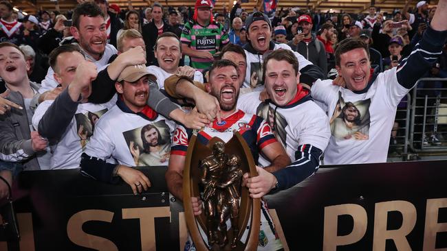 James Tedesco won the 2018 NRL premiership. Picture: Brett Costello