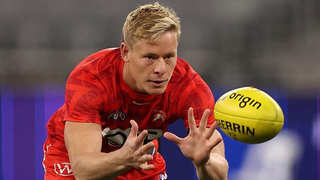 Isaac Heeney has become one of the AFL’s top midfielders in 2024. Picture: Paul Kane/Getty Images