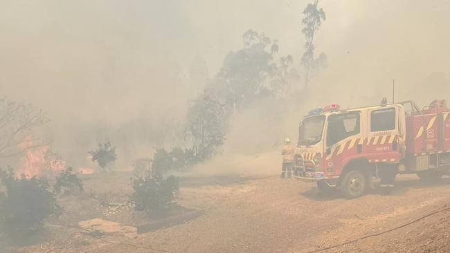 NSW RFS crews on the ground battling blazes in NSW. Picture: Ros Cooper