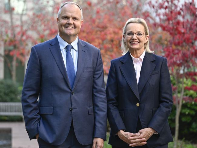 Liberal Leader Sussan Ley and deputy Ted O'Brien will have to address the party’s existential crisis. Picture: Martin Ollman