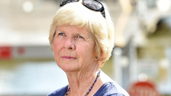 Concerned Lower Portland resident Jo Arblaster near the river ferry at Lower Portland on Tuesday, April 16. Local residents would be impacted by the closure of the Lower Portland Ferry. Picture: AAP IMAGE / Troy Snook