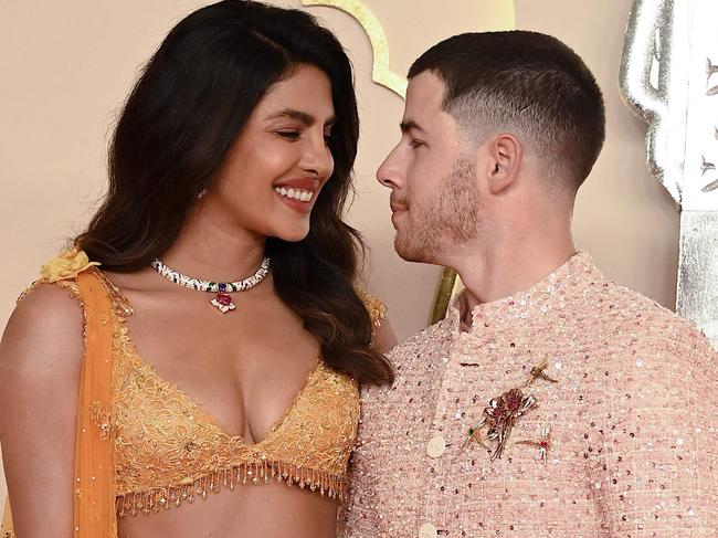 Priyanka Chopra Jonas and Nick Jonas. Picture: Sujit Jaiswal/AFP