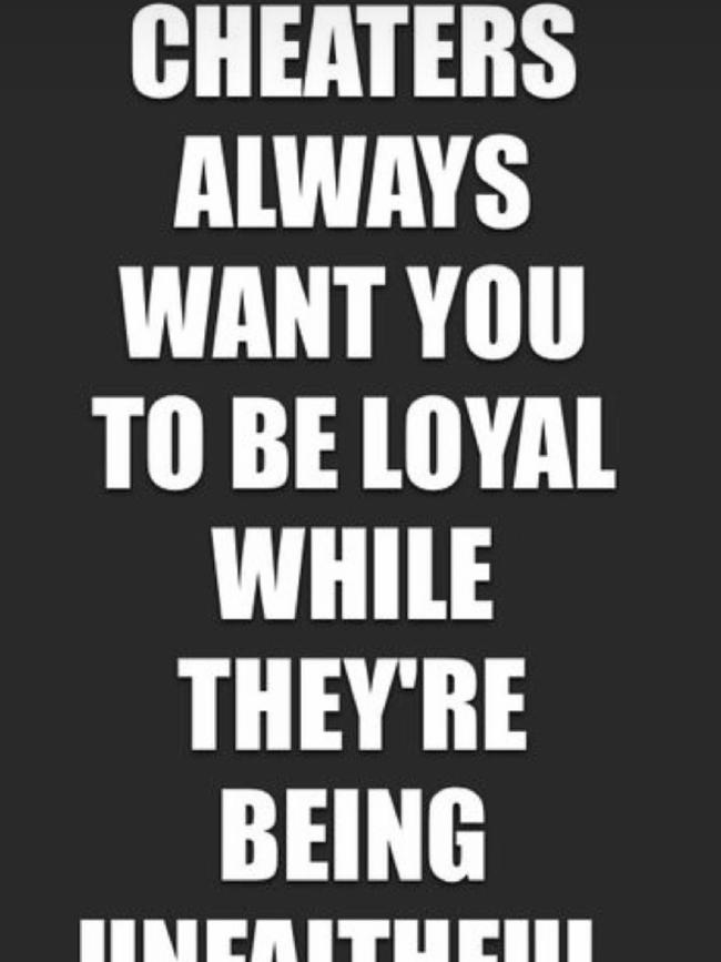 Passari shared ‘Cheaters always want you to be loyal while they’re being unfaithful’ on Instagram.