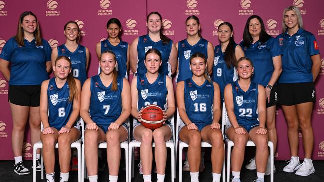 The Rockhampton Cyclones won bronze in Division 2 at the Queensland Basketball under-18 girls state championships. Photo: Highflyer Images