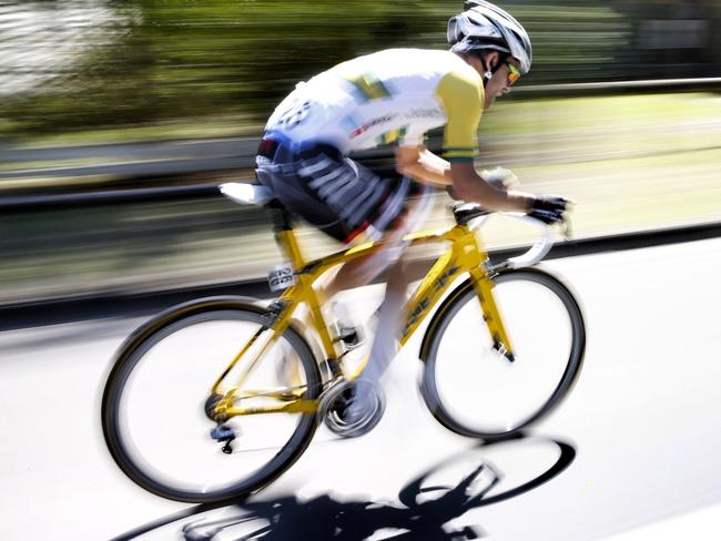 Herald Sun Tour Stage 2. Yarra Glen to Moe. Jack Bobridge has crack early in todays stage . Pic: Michael Klein