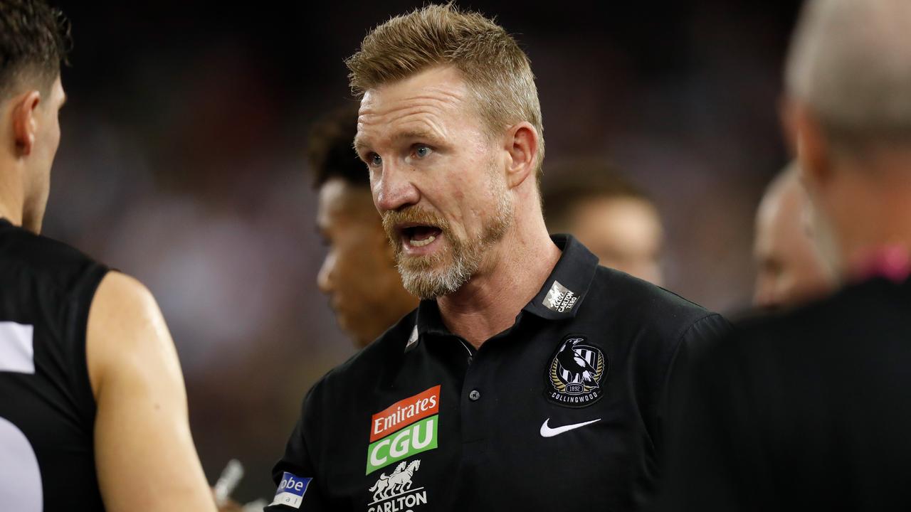 Nathan Buckley did not believe was staunch in his response on Grundy. Picture: Getty Images