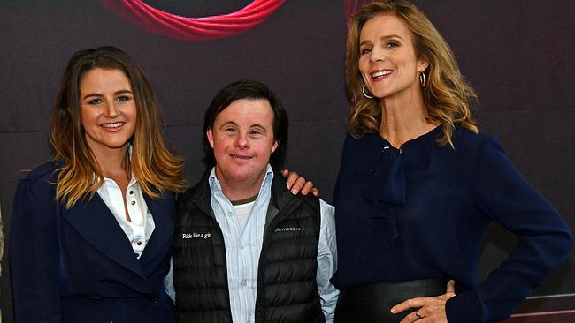 Michelle Payne, Stevie Payne and Rachel Griffiths. Picture: Peter Jackson