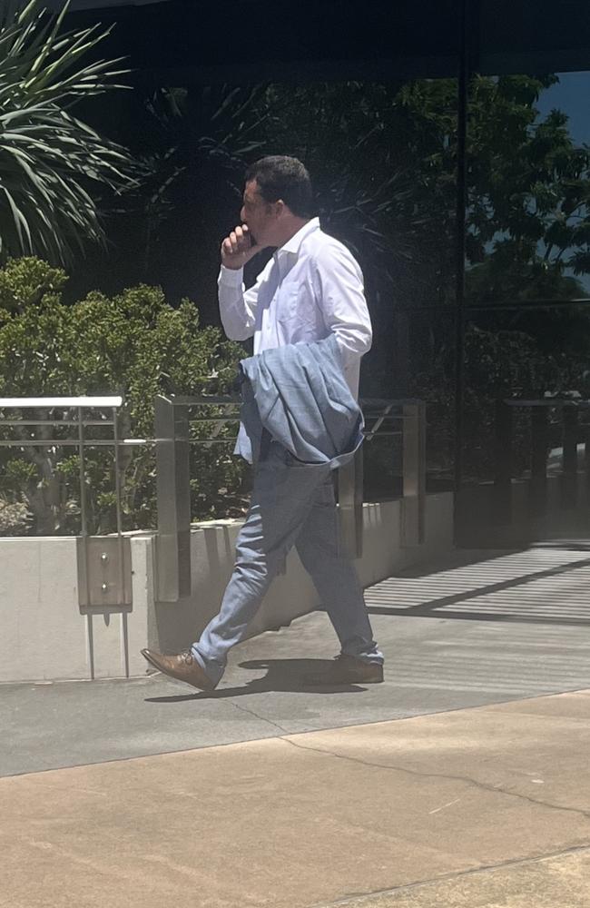 Stephen Humrich leaving the Southport courthouse. Picture: Jessica Paul