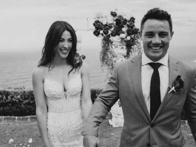 The newlyweds got married in December last year. Picture: Instagram/@tararushtonfox