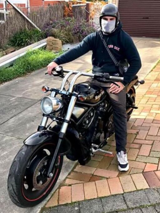 Alleged Hells Angels bikie Dylan Danaher has been charged with, possessing a hand gun as part of escalating bikie violence. Picture: Facebook