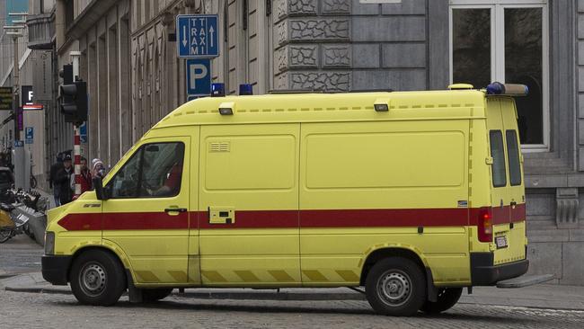 An ambulance in Paris. Picture: AFP PHOTO / THIERRY MONASSE