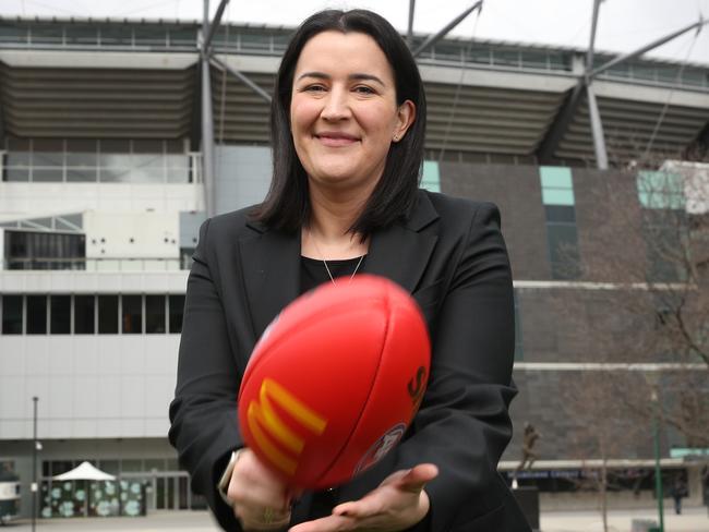 Laura Kane New Head of Football at the AFL. Thursday, August 31, 2023. Picture: David Crosling