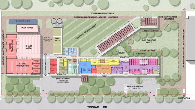 Concept plan for Camden Animal Shelter, Community Nursery, and Community Education Hub at Smeaton Grange. Picture: Camden Council