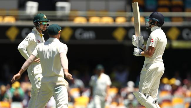 Cameron Bancroft and David Warner pepper Jonny Bairstow with sledges on day four at the Gabba.