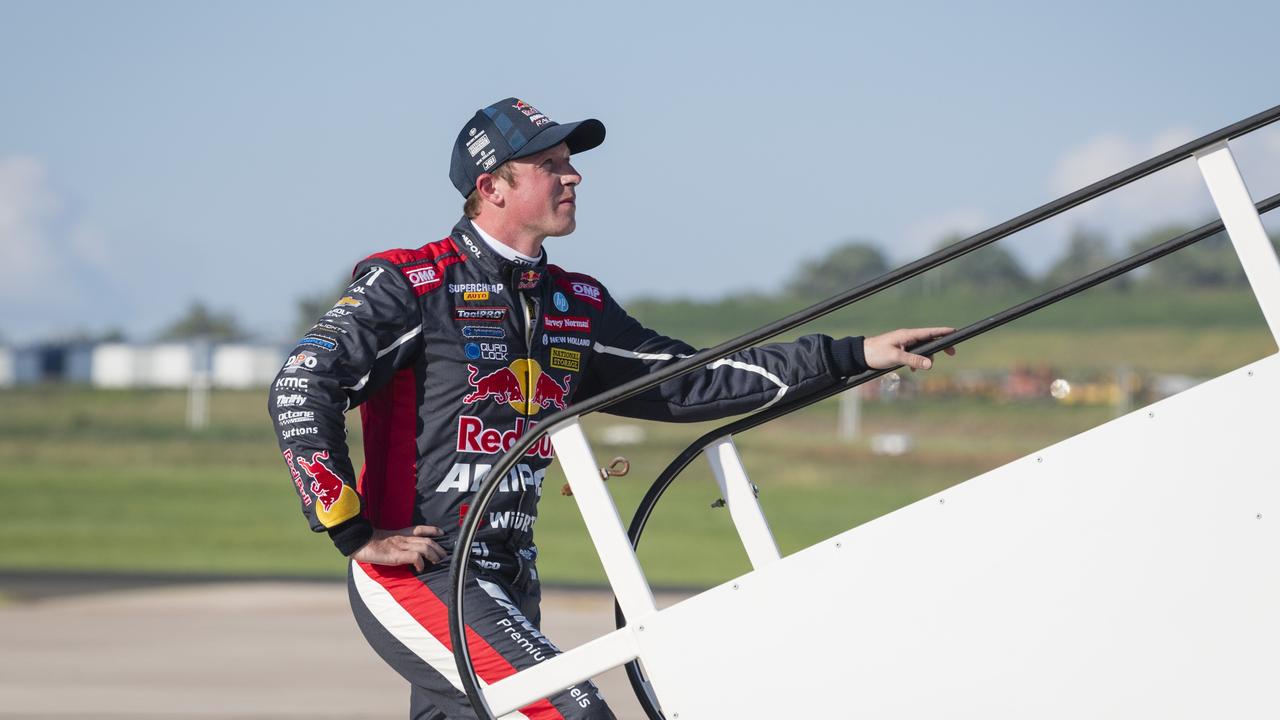 Toowoomba driver Will Brown as V8 Supercars team Red Bull Ampol Racing launch their 2024 livery at Toowoomba Wellcamp Airport, Saturday, February 3, 2024. Picture: Kevin Farmer