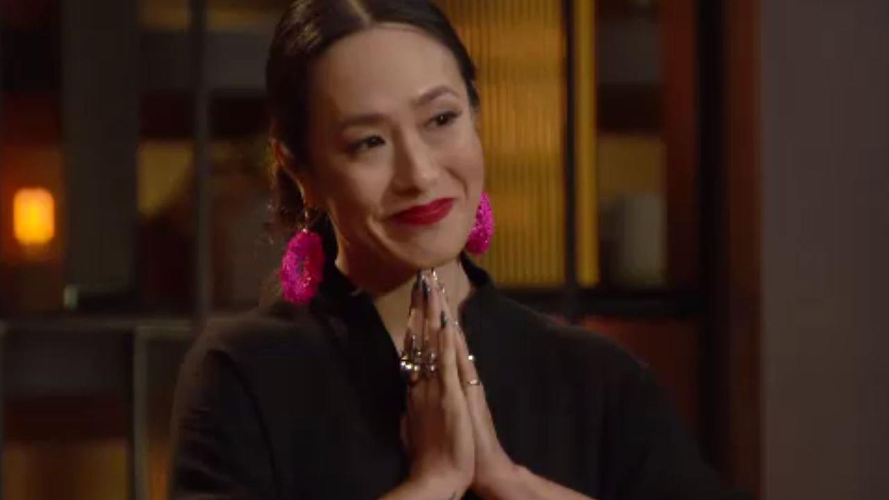 Food critic Melissa Leong couldn’t hide her sadness as she said goodbye to Amina. Picture: Channel 10