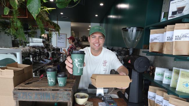 Elk Espresso owner Andrew Whiting. Picture Glenn Hampson