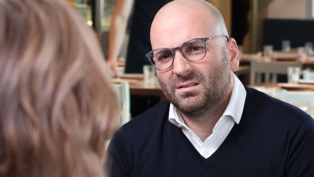 George Calombaris has spoken on camera for the first time since the wages scandal broke. Picture: ABC/7.30