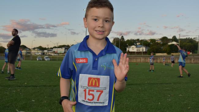 Baxter King, 6, is a short distance runner.