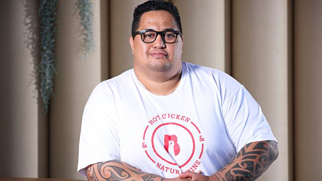 Chef Morgan McGlone pioneered the popularity of fried chicken in Sydney through Belle’s Hot Chicken pop-up in Barangaroo. Picture: Adam Yip