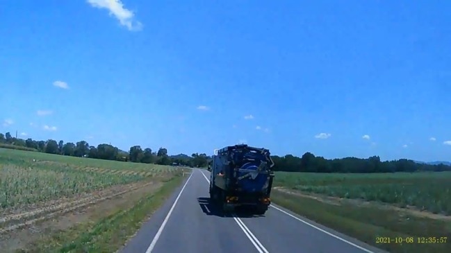 Mackay cane farmers dashcam footage shows harrowing 'near misses'