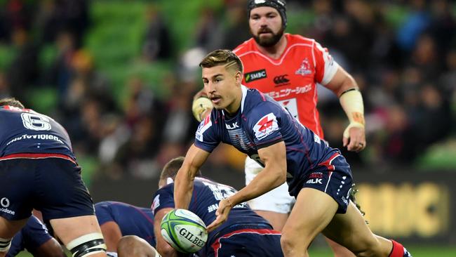 Harrison Goddard played for the Rebels back in 2018 but will make his Tahs debut this weekend.