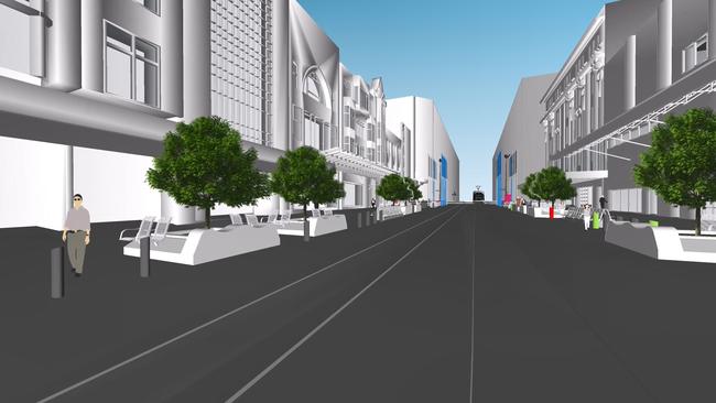 The Bourke St mall proposal. Picture: Victorian Government