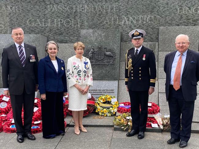 Governor Beazley attending Coronation events in London earlier this year as part of a trip that cost more than $67,000. Facebook.