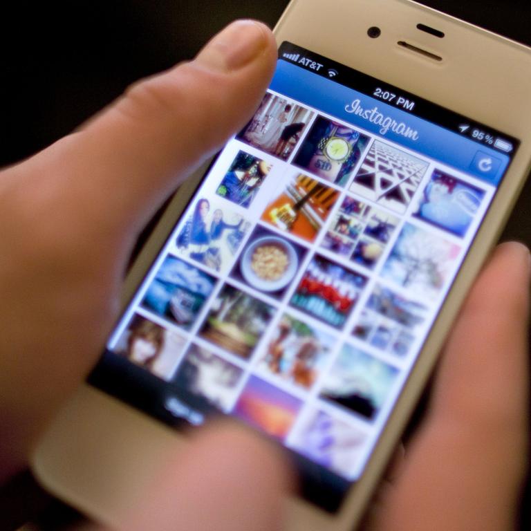 How Instagram looked when Facebook bought it in 2012. Picture: AP