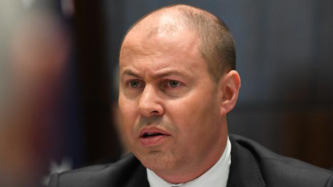 Australian Treasurer Josh Frydenberg addresses state treasurers ahead of a COAG meeting at the Commonwealth Parliamentary Offices in Melbourne, Wednesday, October 3, 2018. Josh Frydenberg has met with his state and territory counterparts to discuss GST and other matters. (AAP Image/James Ross) NO ARCHIVING