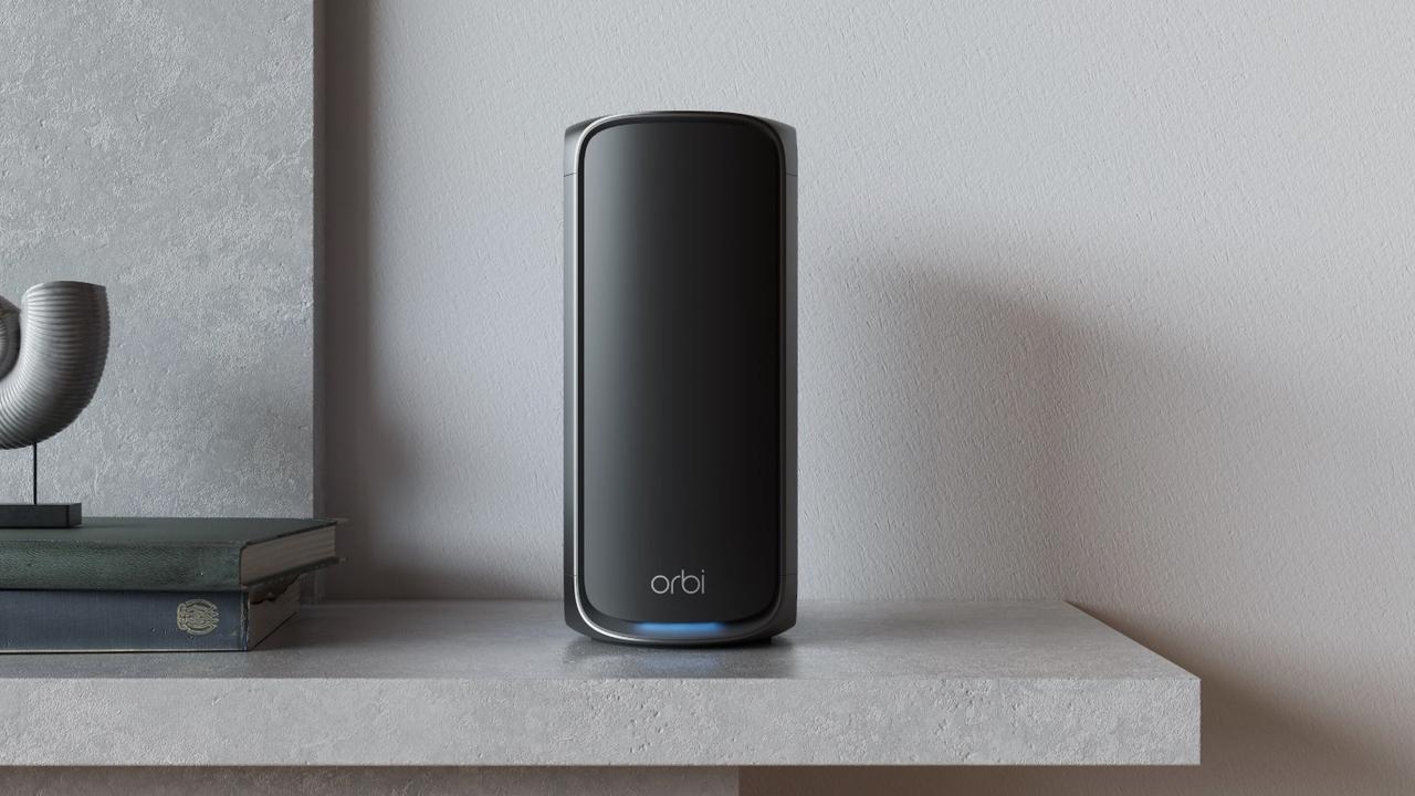 The Orbi 970 Series Quad-band Wi-Fi 7 Mesh router.