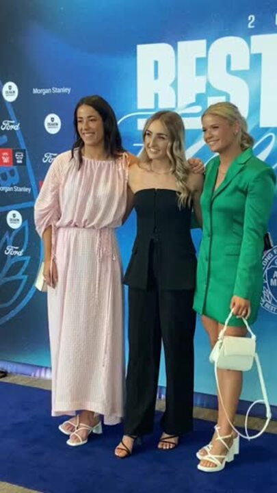 Geelong's AFLW best and fairest arrive on Blue Carpet