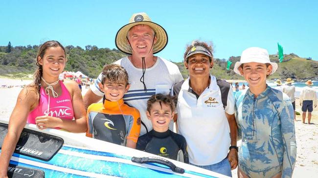 Rob Oakeshott with his family. Picture: .