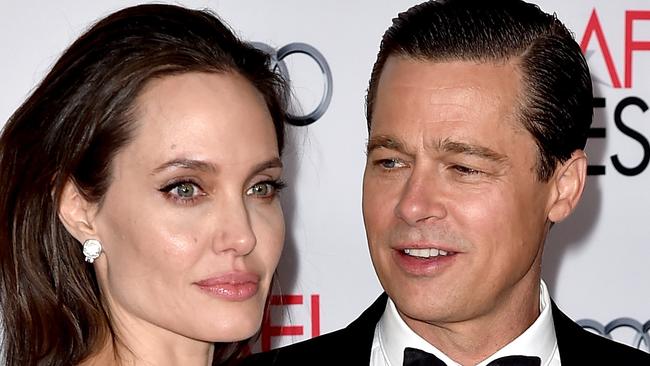 Angelina Jolie and ex-husband Brad Pitt. Picture: AFP