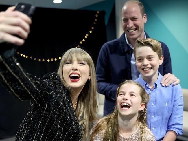 Prince William takes Prince George and Princess Charlotte to see Taylor Swift in London . Picture: @ princeandprincessofwales / Instagram