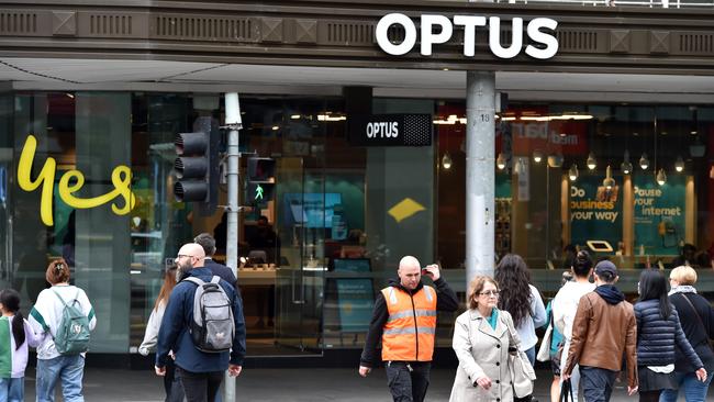 Optus have said the AFP is aware of the online thread and are investigating. Picture: NCA NewsWire / Nicki Connolly