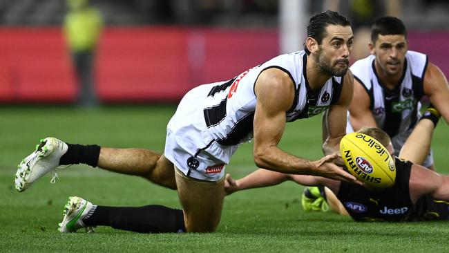 Brodie Grundy struggled with hub life last season, and is looking to bounce back in 2021. Picture: Quinn Rooney/Getty Images