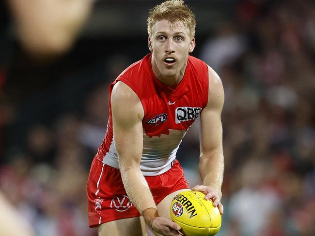 Sydney's Matty Roberts has been a revelation down back for the Swans. Picture: Phil Hillyard.