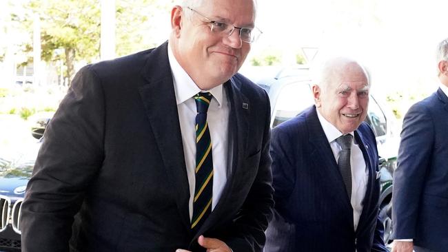 Scott Morrison and John Howard.