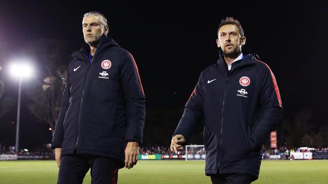 Will Tony Popovic (R) take his goalkeeping coach Zeljko Kalac (L) when he departs?