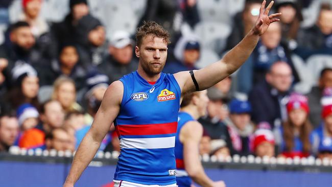 Jake Stringer could be on his way out of the Western Bulldogs. Picture: Michael Klein