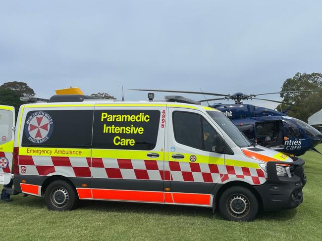 Three teenagers have been transported to hospital with burns after a science experiment went wrong in NSW's Central Coast. Picture: Supplied